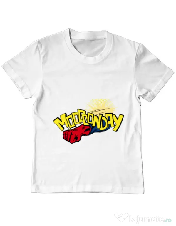 Tricou ADLER copil Mooonday Alb