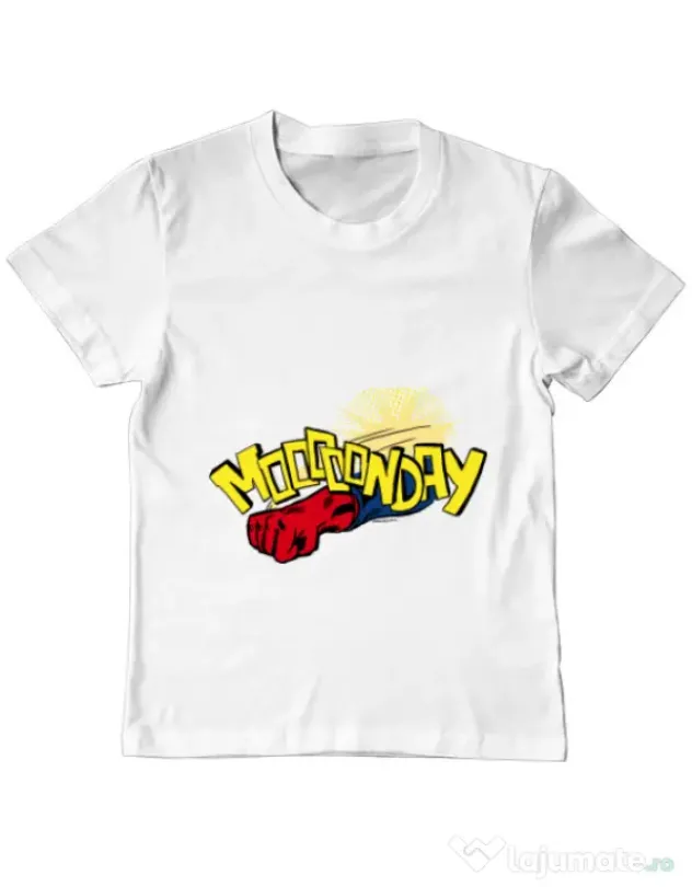 Tricou ADLER copil Mooonday Alb