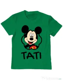 Tricou ADLER copil Mouse daddy Verde mediu