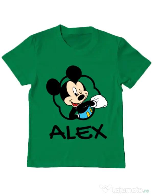 Tricou ADLER copil Mouse son Verde mediu