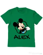 Tricou ADLER copil Mouse son Verde mediu