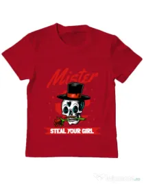 Tricou ADLER copil Mr. steal your girl Rosu