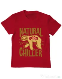 Tricou ADLER copil Natural born chiller Rosu
