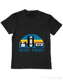 Tricou ADLER copil Never forget Negru