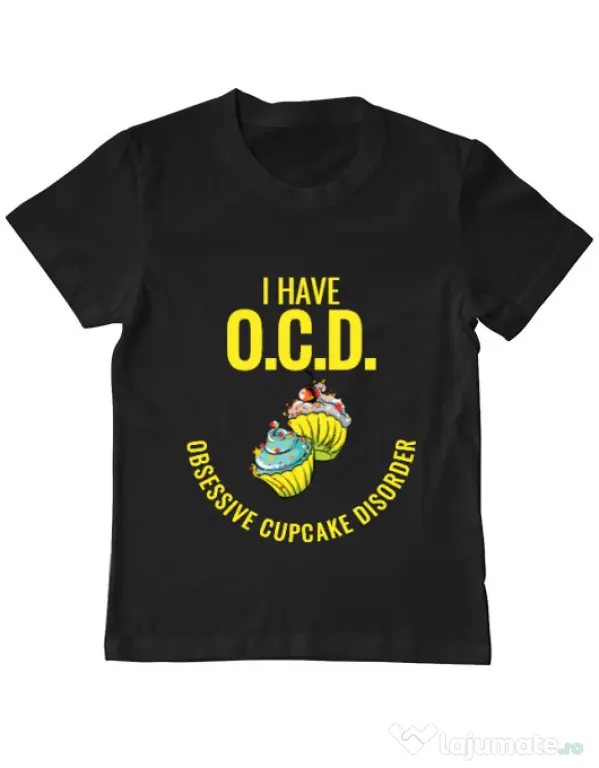 Tricou ADLER copil Obsessive cupcake disorder Negru