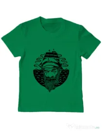 Tricou ADLER copil Old Helmsman Verde mediu