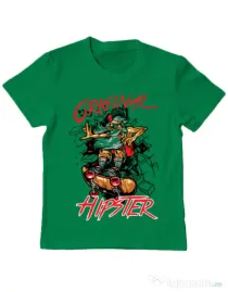 Tricou ADLER copil Original hipster Verde mediu
