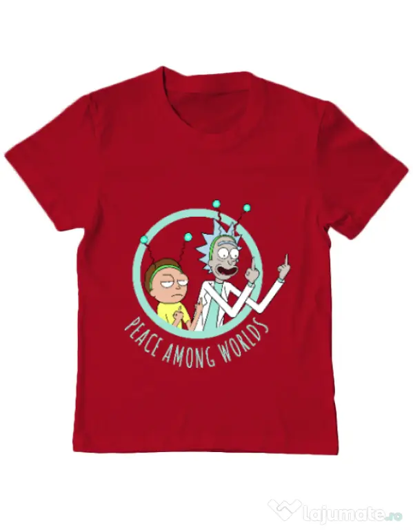 Tricou ADLER copil Peace among worlds Rosu