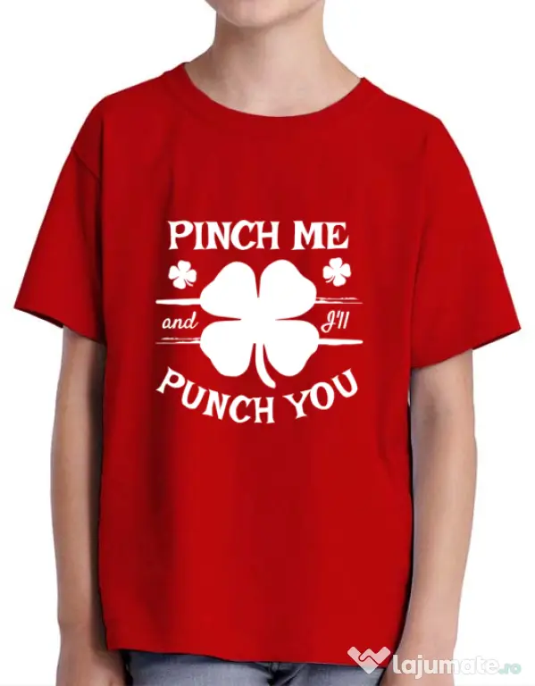 Tricou ADLER copil Pinch me Rosu