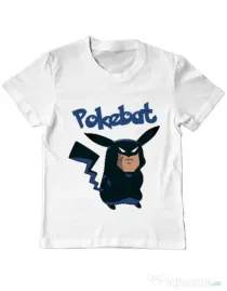 Tricou ADLER copil Pokebat Alb