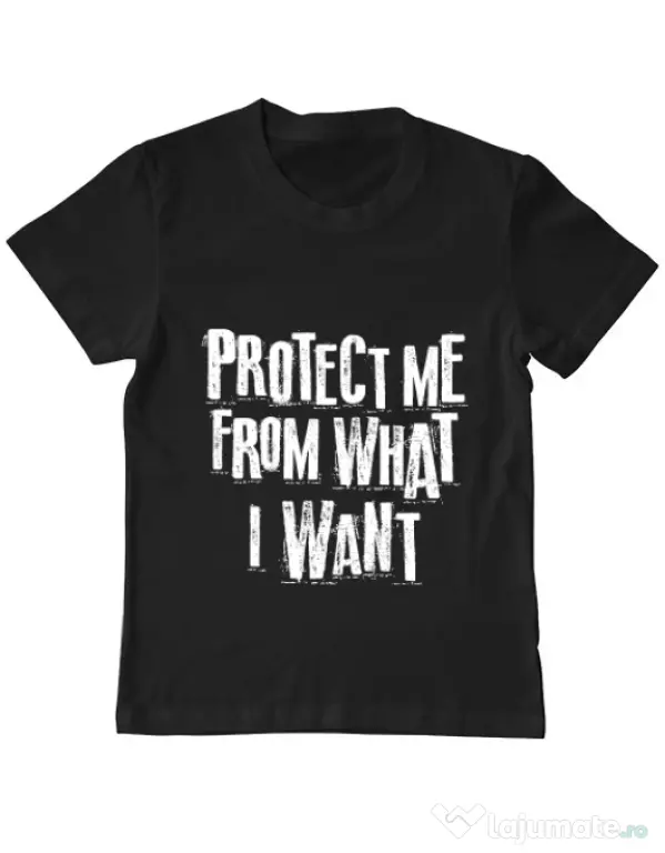 Tricou ADLER copil Protect me Negru