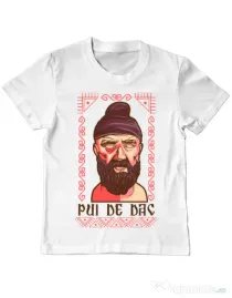 Tricou ADLER copil Pui de dac Alb