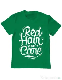 Tricou ADLER copil Red Hair Dont Care Verde mediu