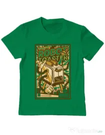 Tricou ADLER copil Robot Toaster Verde mediu