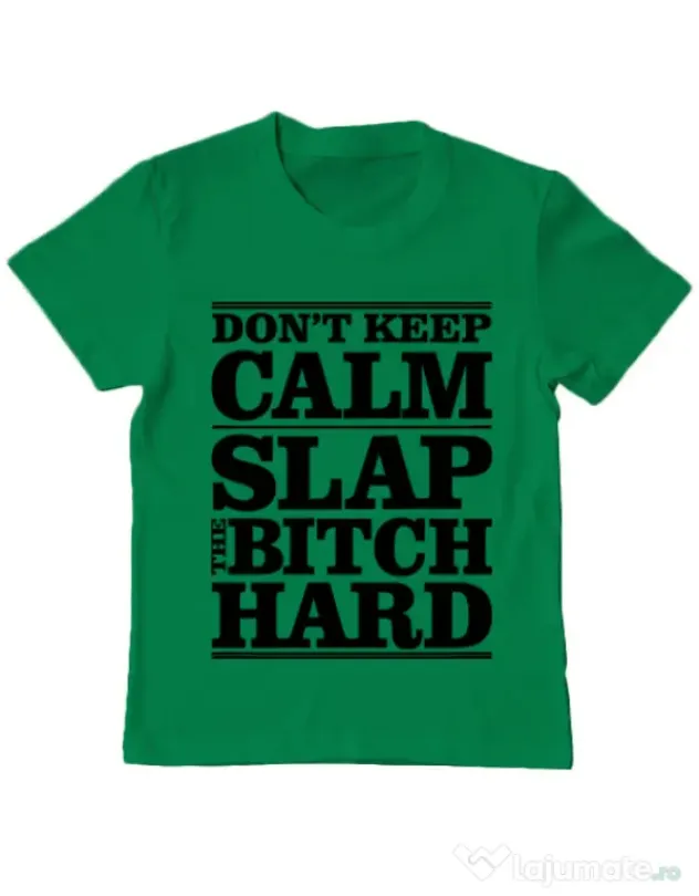 Tricou ADLER copil Slap the bitch Verde mediu