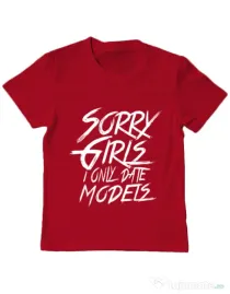 Tricou ADLER copil Sorry girls Rosu