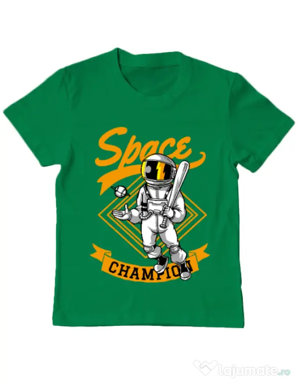 Tricou ADLER copil Space champion Verde mediu