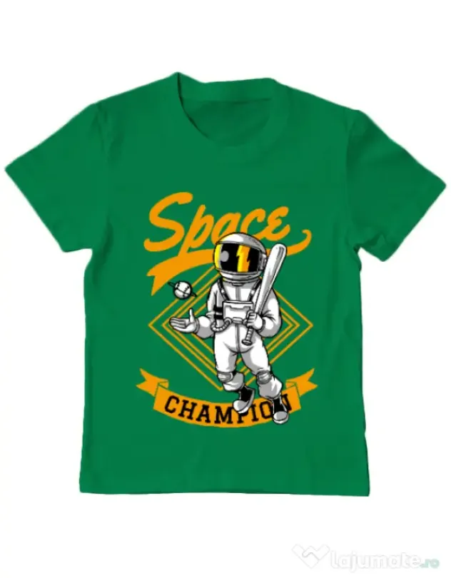 Tricou ADLER copil Space champion Verde mediu