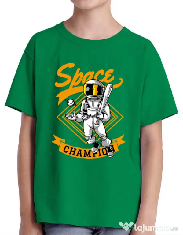 Tricou ADLER copil Space champion Verde mediu