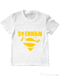 Tricou ADLER copil Sperman Alb