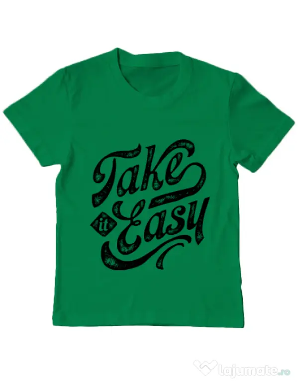 Tricou ADLER copil Take it easy Verde mediu
