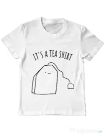 Tricou ADLER copil Tea shirt Alb