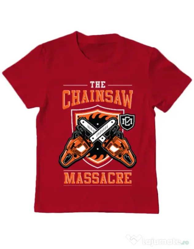 Tricou ADLER copil The Chainsaw Massacre Rosu
