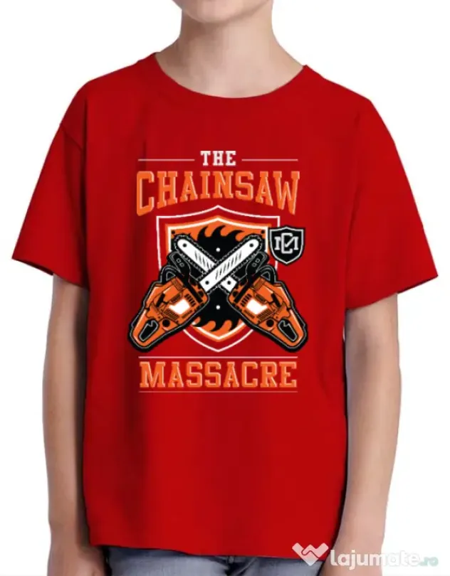 Tricou ADLER copil The Chainsaw Massacre Rosu