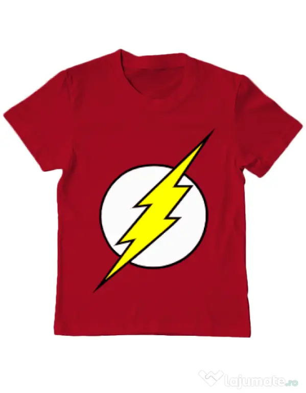 Tricou ADLER copil The Flash Rosu