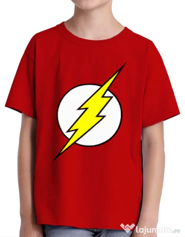 Tricou ADLER copil The Flash Rosu