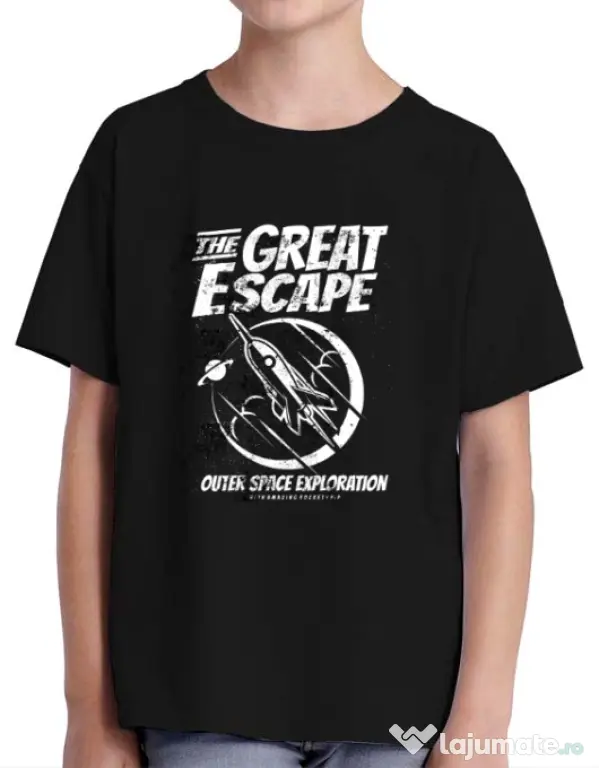 Tricou ADLER copil The Great Escape Negru
