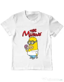 Tricou ADLER copil The Minions Alb