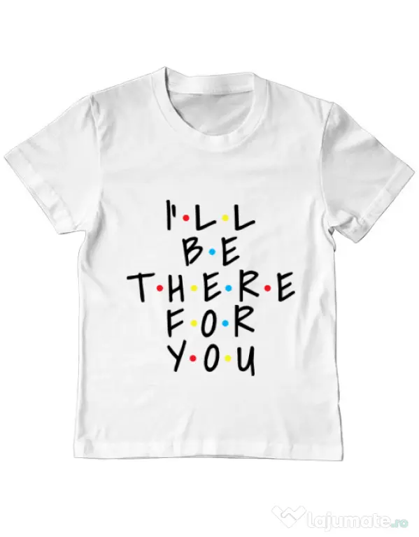Tricou ADLER copil There for you Alb