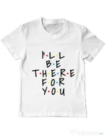 Tricou ADLER copil There for you Alb