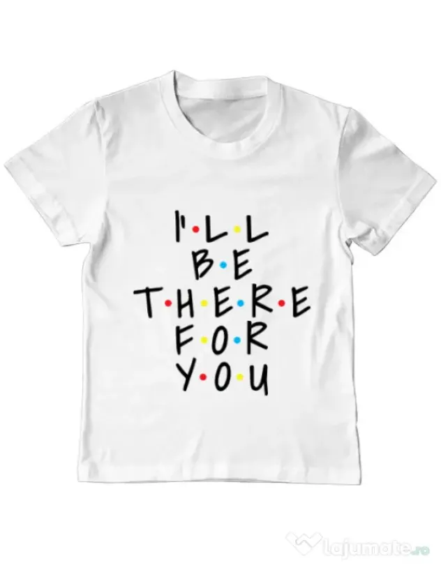 Tricou ADLER copil There for you Alb