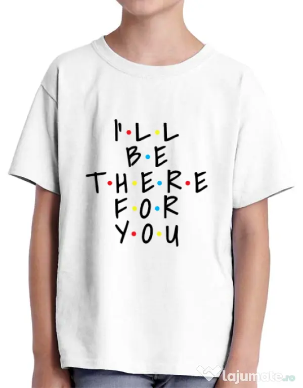Tricou ADLER copil There for you Alb