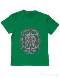 Tricou ADLER copil Think Like A Captain Act Like A Pirate Verde mediu