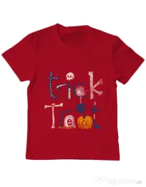 Tricou ADLER copil Trick or Treat Rosu