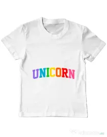 Tricou ADLER copil Unicorn Alb