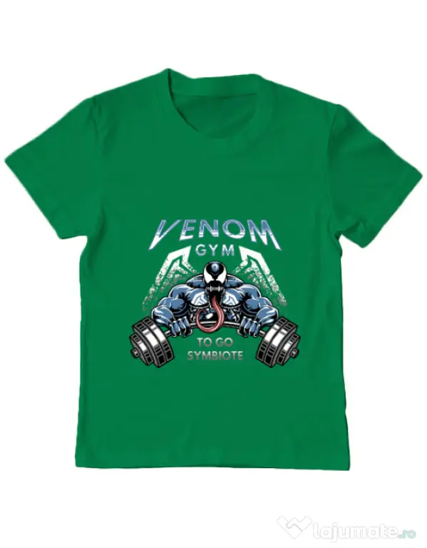 Tricou ADLER copil Venom gym Verde mediu