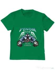 Tricou ADLER copil Venom gym Verde mediu