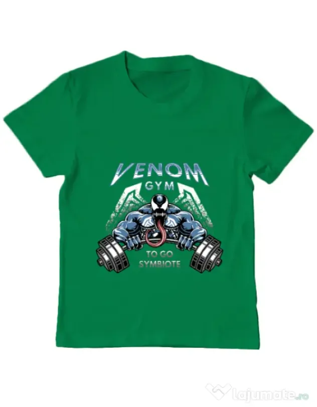 Tricou ADLER copil Venom gym Verde mediu
