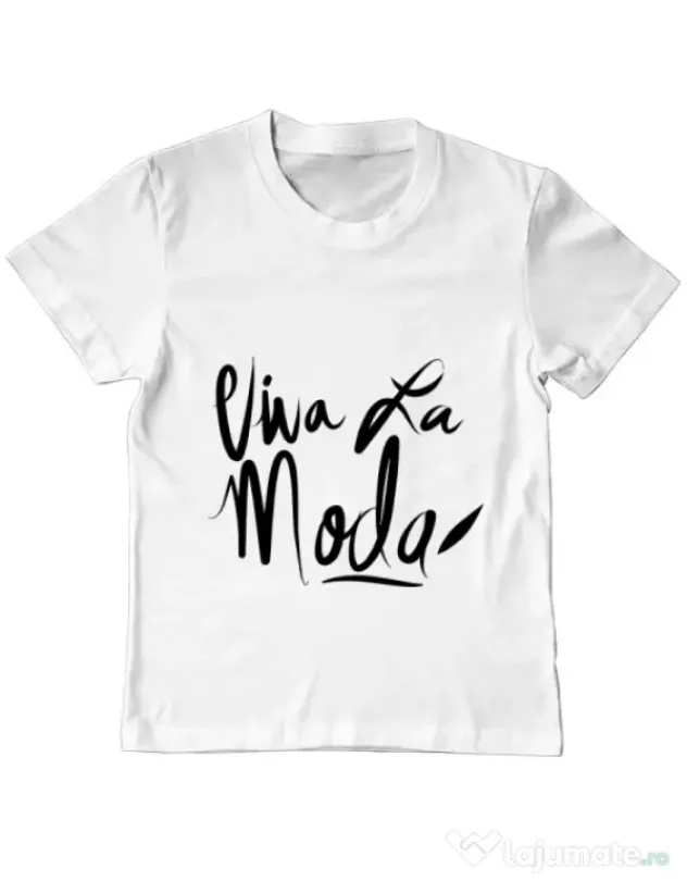Tricou ADLER copil Viva la moda Alb