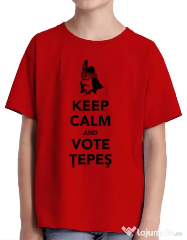 Tricou ADLER copil Vote Tepes Rosu