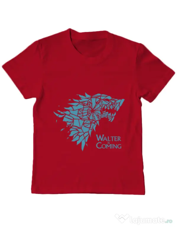 Tricou ADLER copil Walter is coming Rosu