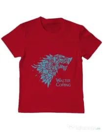 Tricou ADLER copil Walter is coming Rosu
