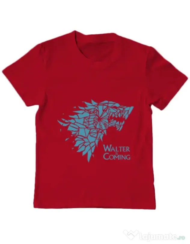 Tricou ADLER copil Walter is coming Rosu