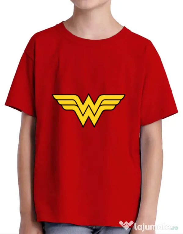 Tricou ADLER copil Wonder woman Rosu