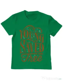 Tricou ADLER copil Young Saved And Free Verde mediu