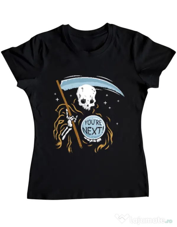 Tricou ADLER dama You re next Negru